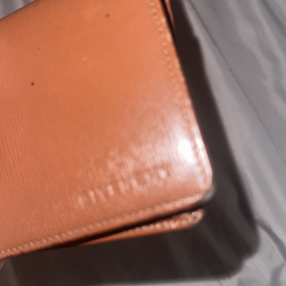 Givenchy authentic real brown leather wallet vintage nice cons 10 card slots - Picture 9 of 11